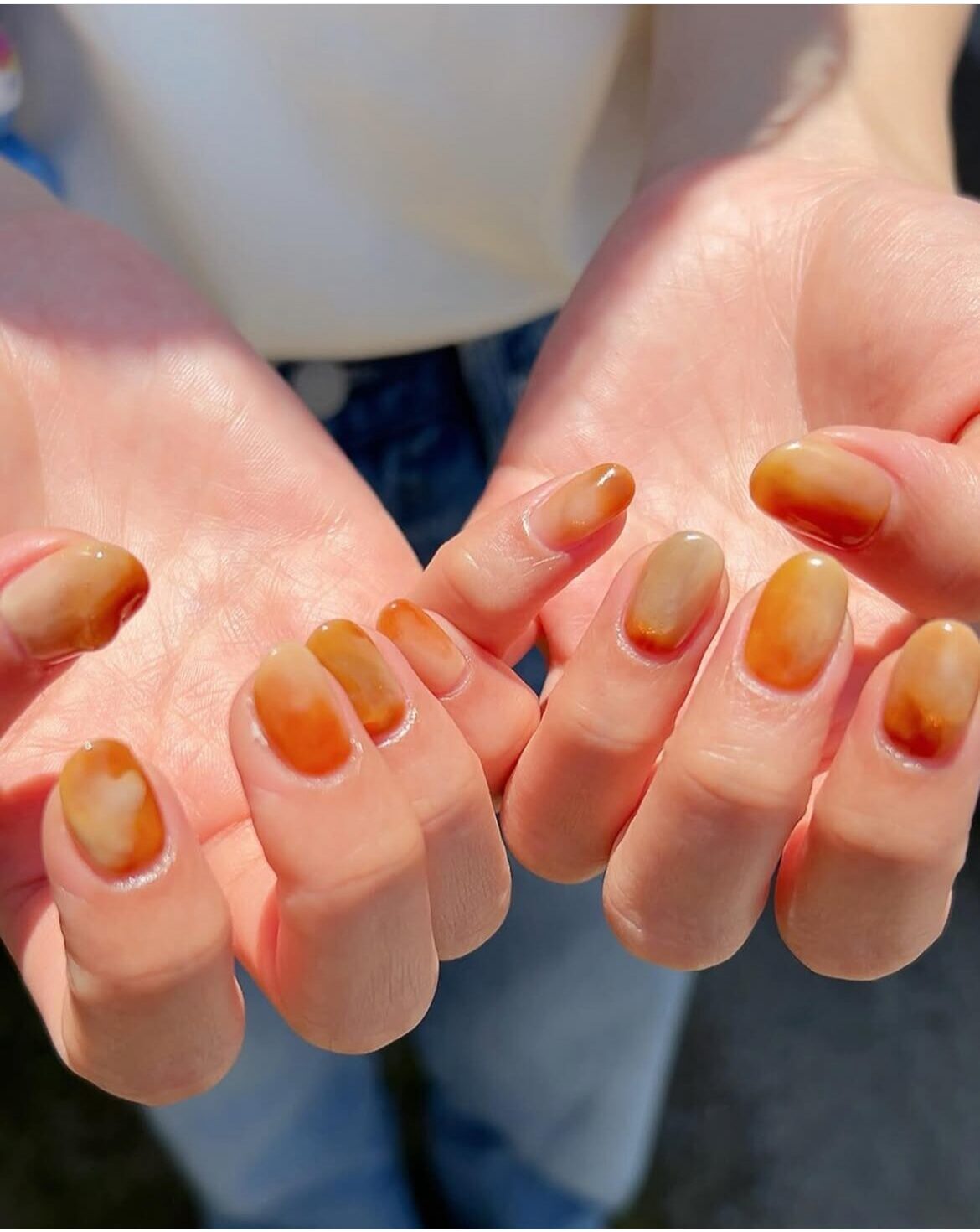 オレンジネイル